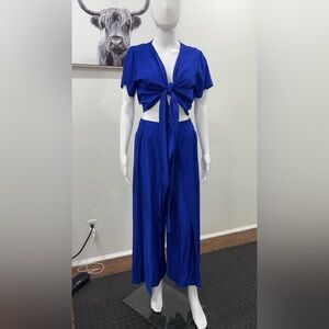 Elegant Blue Women's Jumpsuit